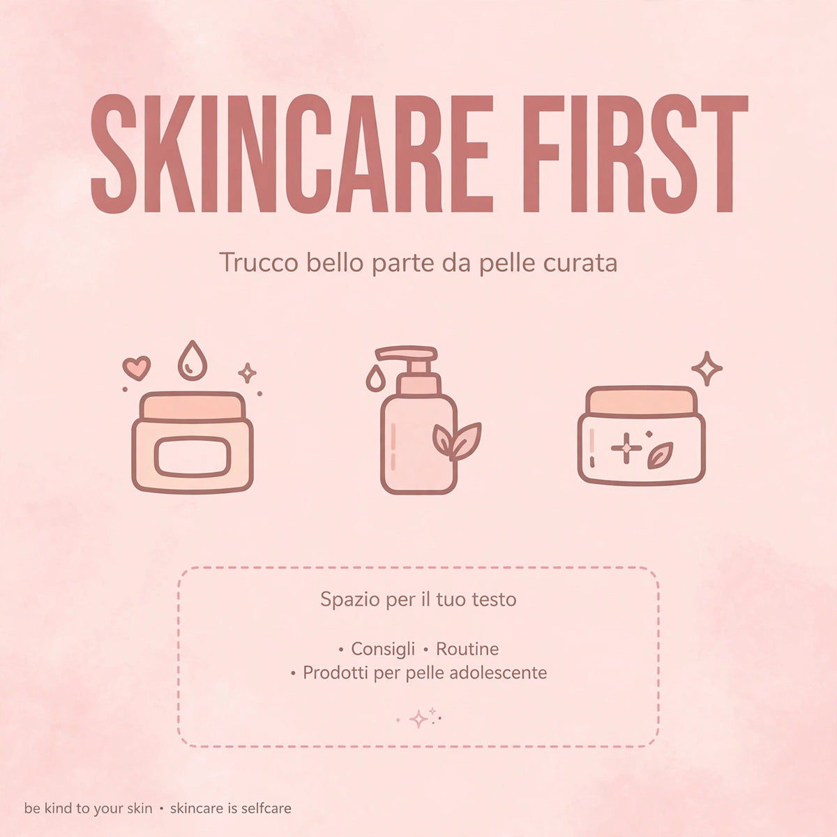 Teen Makeup Starter Kit - Da Dove Si Inizia? | 6 Post Pronti + Guida + Caption